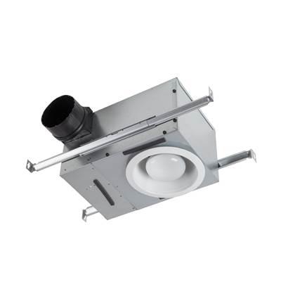 Recessed 50-80 Selectable CFM Ventilation Fan with Light, 0.3-2 Sones