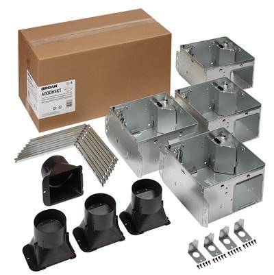 Humidity Sensing Ventilation Fan Housing Pack with Flange Kit