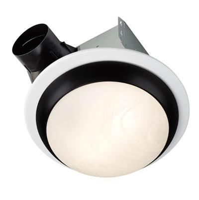 Roomside Series 80 CFM 1.0 Sones Decorative Ventilation Fan Light Matte Black by Broan Nutone