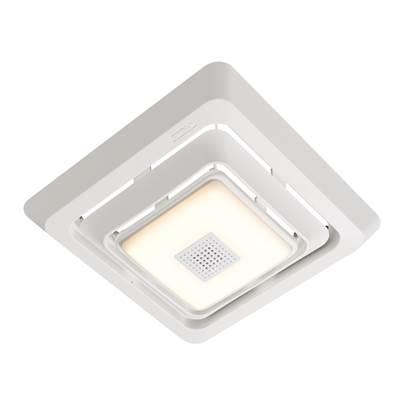 BluetoothE Speaker Quick Install Bathroom Exhaust Fan Grille/Cover w/ LED Light (single unit) by Broan Nutone