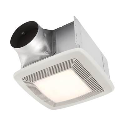QT Series 130 CFM Ventilation Fan with Light and Night Light, 1.5 Sones; ENERGY STAR Certified