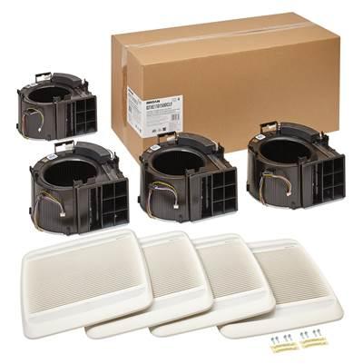 QT DC Series 110-130-150 Selectable CFM Integrated LED Finish Pack, <0.3-0.4-0.7 Sones, ENERGY STAR Certified by Broan Nutone