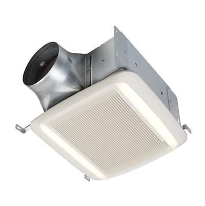 QT DC Series 110-130-150 Selectable CFM Ventilation fan with LED light, <0.3-0.4-0.7 Sones, ENERGY STAR Certified by Broan Nutone