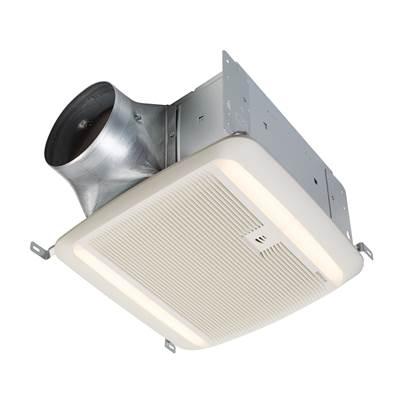 Broan QTDCE Series 110-150 CFM Humidity Sensing Bathroom Exhaust Fan w/ LED, ENERGY STAR by Broan Nutone