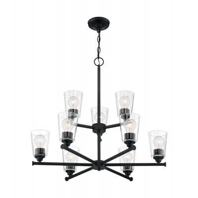 Bransel 9 Light Chandelier by Nuvo