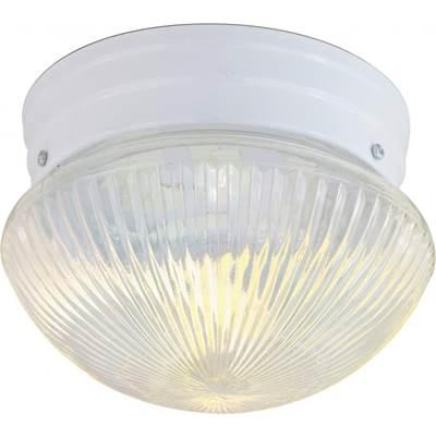 1 Light 8'' Mushroom Flush by Nuvo
