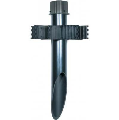 2'' Pvc Mount Post W/Black Cap by Nuvo