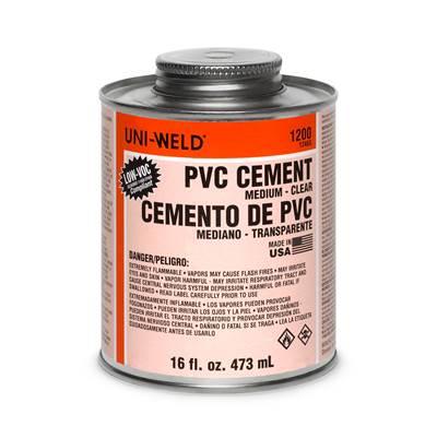 Clear Pvc Medium Body Cement Pt by Oatey
