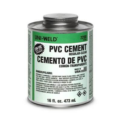 Clear Regular Body Pvc Cement Pt