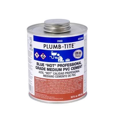 Blue Plumb-Tite Pvc Cement 1/4 Pt by Oatey