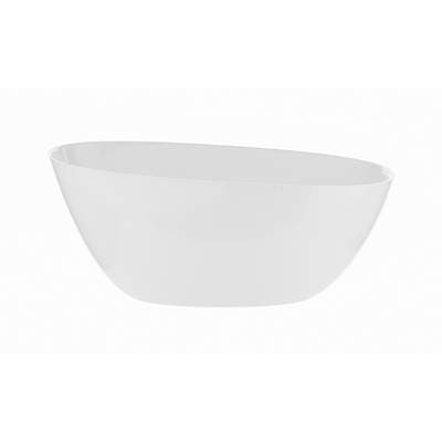 Acquabella Walker Mineral Composite Soaker - Gloss White (61.75x26.75) by Acquabella