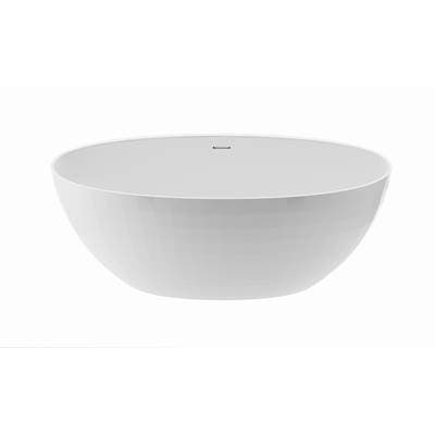 Acquabella Tayla Mineral Composite Soaker - Gloss White (65.75x32.75)
