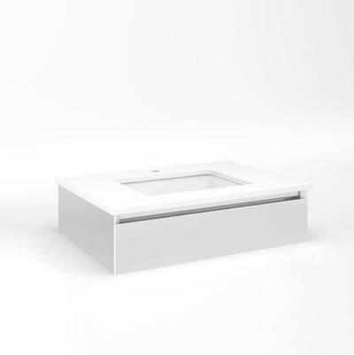 CARTESIAN, 30X7.5X21, SAT WHT, FIX - Satin White by Robern