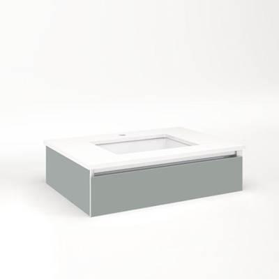 CARTESIAN, 30X7.5X21, MAT GRY, FIX - Matte Gray by Robern