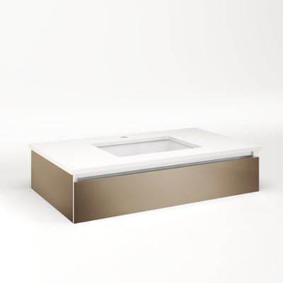 Cartesian, 36X7.5X21,Sat Brnz,Plumb, Snl by Robern