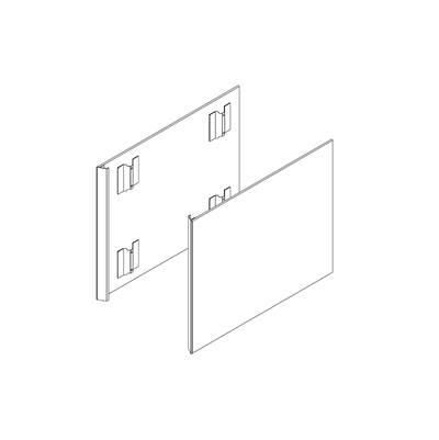 Cartesian and Profiles Side Kit, 22-1/2'' H x 18'' D, Pair Side Kits, Satin White
