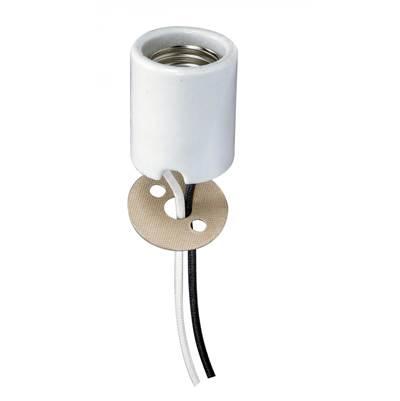 4 kV Keyless Porcelain Socket with 2 Wire by Satco