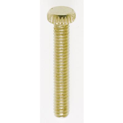 1''Knurled 8/32 Brass Plated Screw