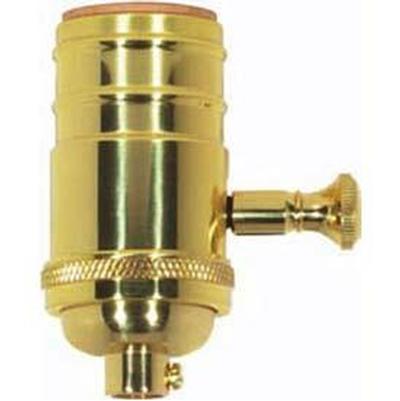 Polished Nickel 200 W Turn Knob Socket Dimmer