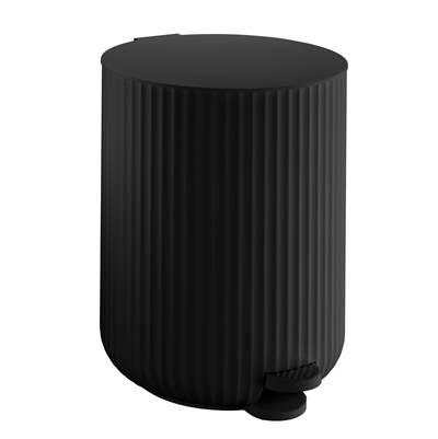 Pedal Bin, 1 Gal Soft Close- Black Poluresin by Smedbo