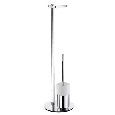 OUTLINE Toilet Roll Holder Free Standing/ Toilet Brush incl. Container