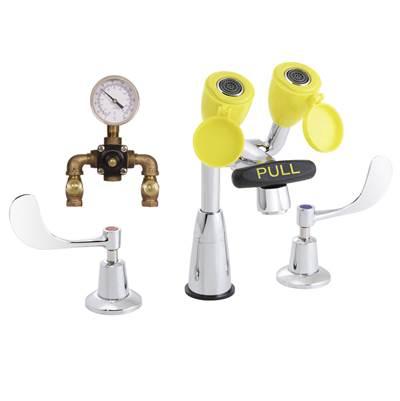 Speakman Eyesaver Classic Eyewash Faucet with 8 In. Spout with Eyewash TMV by Speakman