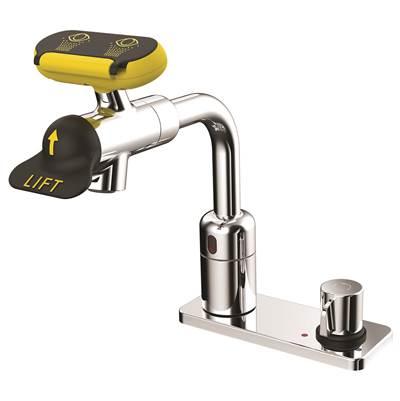 Speakman Eyesaver AC Powered Sensor Eyewash Faucet with Above Counter Mixer by Speakman