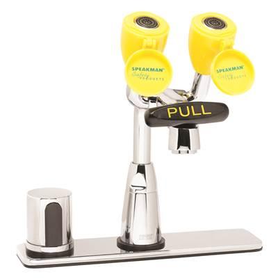 Speakman Eyesaver AC Op. Sensor Eyewash Faucet with Under-counter Mixing Valve by Speakman