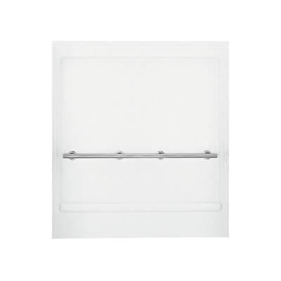 OC-S-63 63-1/4'' x 65-1/4'' shower back wall with grab bar
