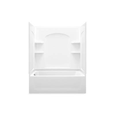 EnsembleE 60-1/4'' x 32'' curve bath/shower with left-hand drain by Sterling Plumbing
