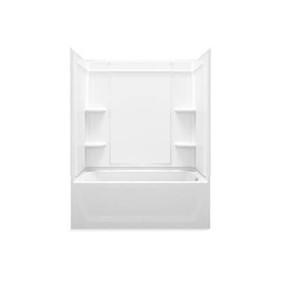 EnsembleE Medley 60'' x 32'' bath/shower with right-hand above-floor drain by Sterling Plumbing