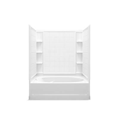 EnsembleE 60-1/4'' x 36'' tile bath/shower with Age in Place backerboards by Sterling Plumbing