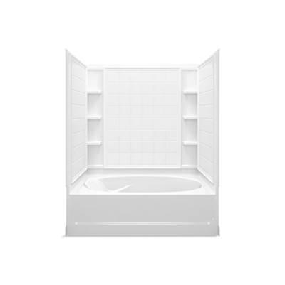 EnsembleE 60-1/4'' x 42'' tile bath/shower with Aging in Place backerboards by Sterling Plumbing
