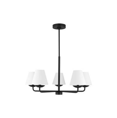 Albion Medium Chandelier Midnight Black by Visual Comfort Studio Collection