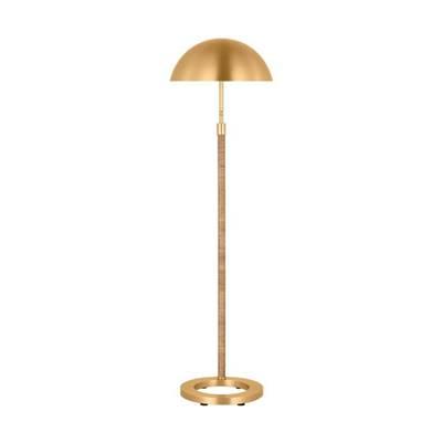 Balleroy Medium Floor Lamp Burnished Brass Bulbs Inc by Visual Comfort Studio Collection