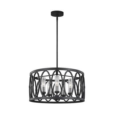 Patrice Chandelier Dark Weathered Zinc by Visual Comfort Studio Collection
