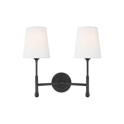 Capri Double Sconce in Aged Iron