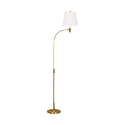 Belmont Extra Large Task Floor Lamp Burnished Brass Bulbs Inc by Visual Comfort Studio Collection