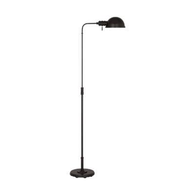 Belmont Large Task Floor Lamp Aged Iron Bulbs Inc by Visual Comfort Studio Collection