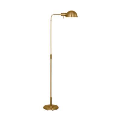 Belmont Large Task Floor Lamp Burnished Brass Bulbs Inc