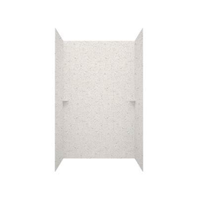 TSMK96-3462 34 x 62 x 96 Swanstone Traditional Subway Tile Glue up Shower Wall Kit in Birch by Swan