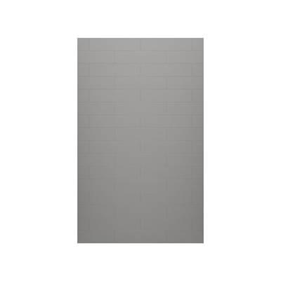 MSMK-7230-1 30 x 72 Swanstone Modern Subway Tile Glue up Bathtub and Shower Single Wall Panel in Ash Gray