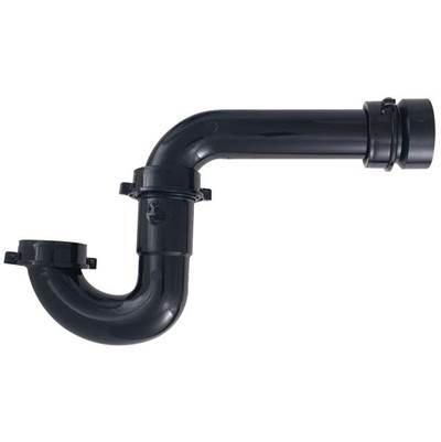 1-1/2 Reversible P-trap Black W/abs Trap Adapter & Soft Wshr 1/bg