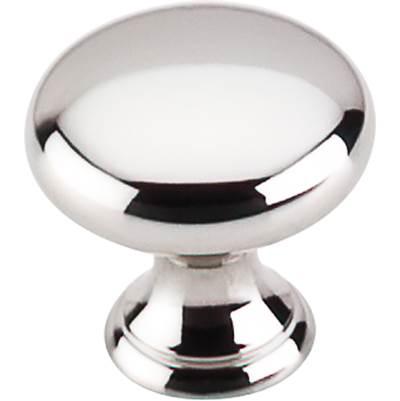 Asbury Mushroom Knob 15/16 Inch Polished Nickel by Top Knobs