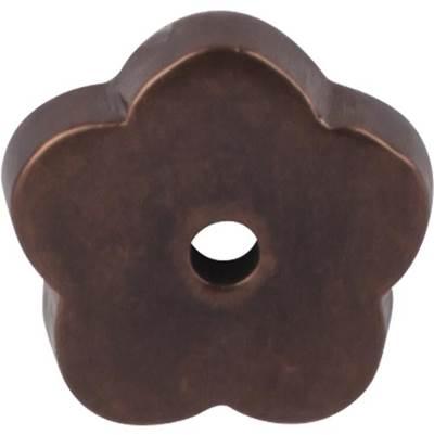 Aspen Flower Backplate 1 Inch Mahogany Bronze by Top Knobs