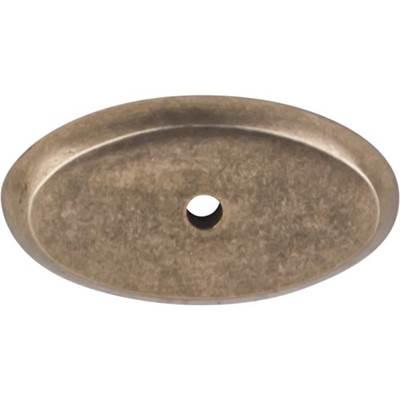 Aspen Oval Backplate 1 3/4 Inch Light Bronze by Top Knobs