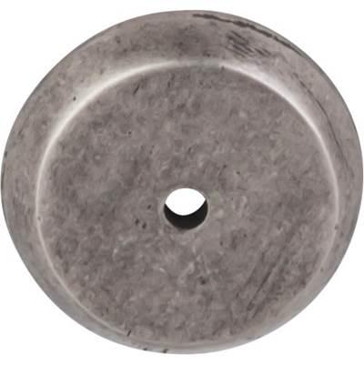 Aspen Round Backplate 1 1/4 Inch Silicon Bronze Light by Top Knobs