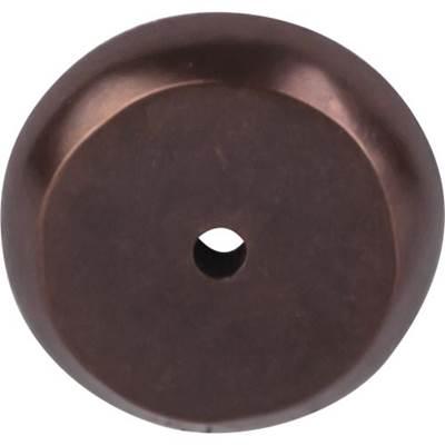 Aspen Round Backplate 1 1/4 Inch Mahogany Bronze by Top Knobs