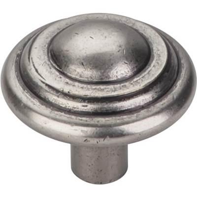 Aspen Button Knob 1 3/4 Inch Silicon Bronze Light by Top Knobs