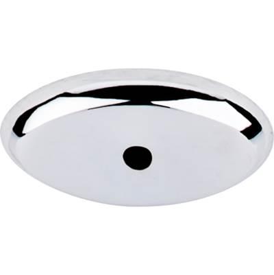 Aspen II Oval Backplate 1 1/2 Inch Polished Chrome by Top Knobs